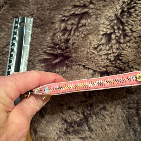 Dooney & Bourke Pink Multicolor Logo Wristlet - Picture 5 of 6